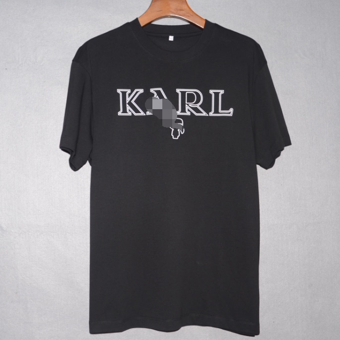 KLL男装夏短袖厚圆领T恤衫