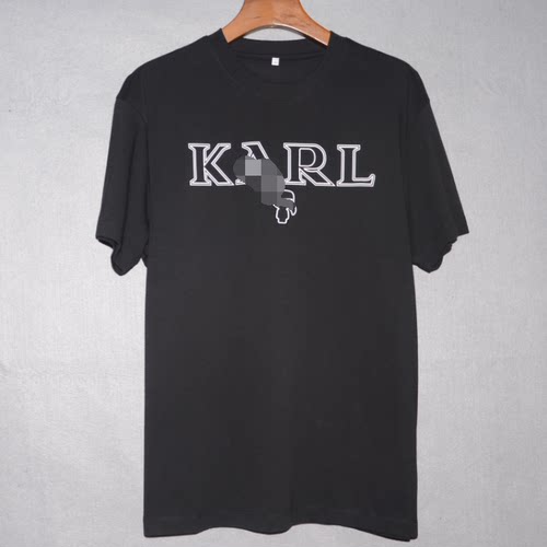 KLL男装夏短袖厚圆领T恤衫