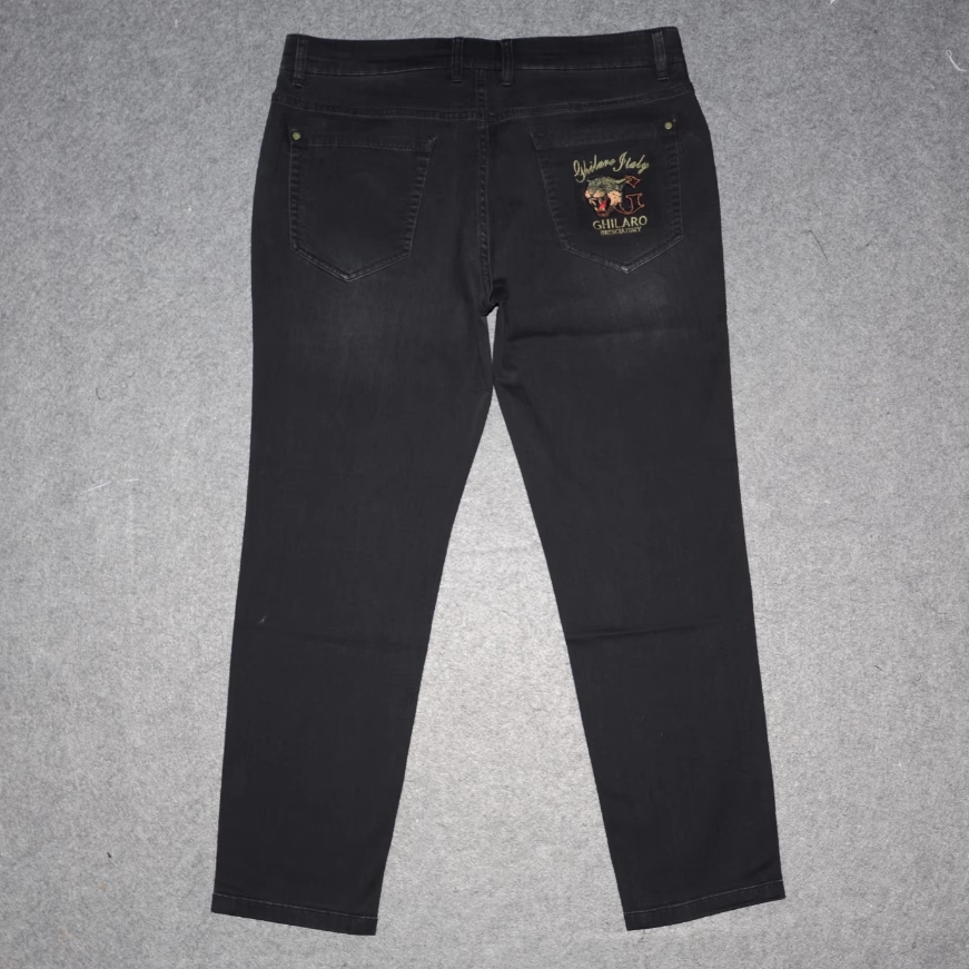 GL男装夏季薄牛仔裤修身裤子