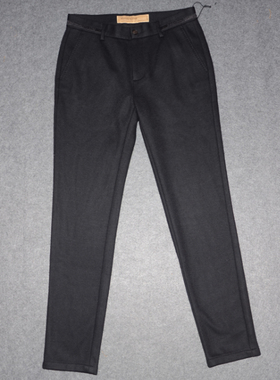 LDBE男装秋冬厚毛呢休闲裤 净色上班长裤 商务休闲修身裤子3013