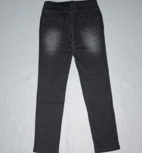 BHL男装秋冬厚牛仔裤 洗水上班休闲长裤 商务休闲弹力直筒裤子