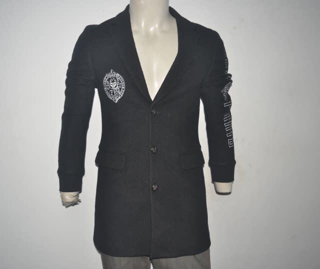 黄啡红服饰男装秋冬毛呢外套