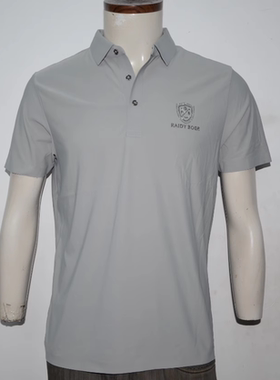 LDBE男装翻领夏短袖T恤衫 LOGO烫钻t恤 商务休闲上班珠地Polo衫