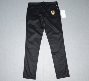 时尚 裤 子1953 夏薄休闲裤 潮牌梭织面料修身 男装 34码 绣章长裤