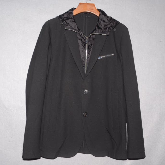 V男秋冬西服便西外套单西假两件