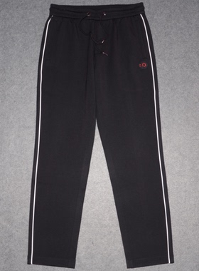 MDN男装春秋中厚卫裤 时尚LOGO绣花休闲长裤潮牌宽松直筒裤子7268