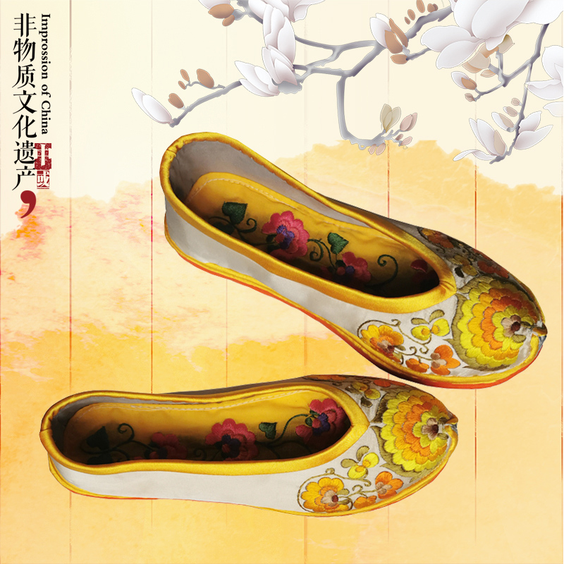 非遗风秀禾绣花鞋原创直销复古