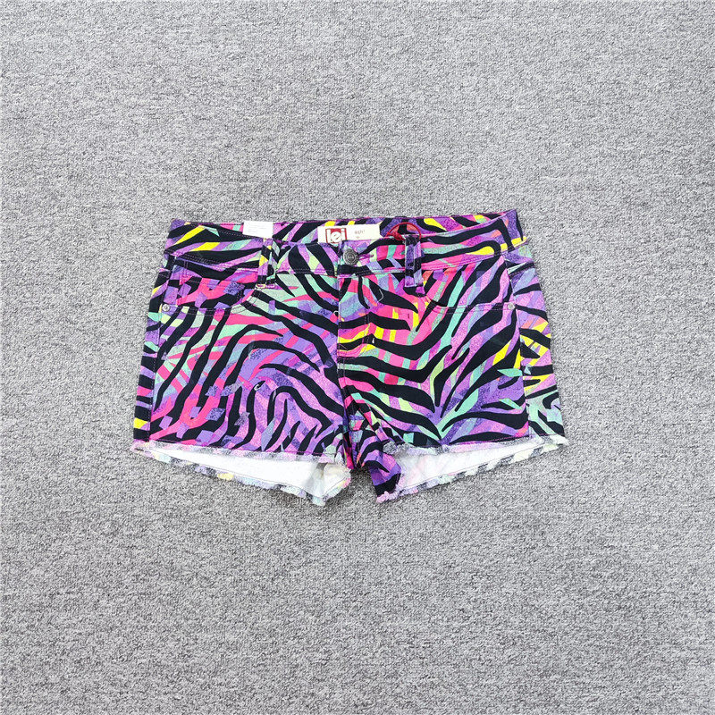 外贸断码女士百搭休闲热裤 低腰辣妹迷彩短裤 夏 - 好平外贸特卖场出品