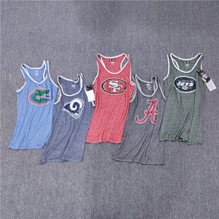 工字背吊带背心女 薄上衣印花外贸大码 夏 宽松无袖 重洗水复古女装