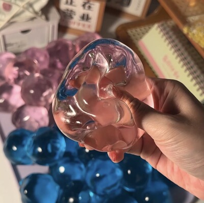 水晶球手作球｜糯叽叽吸手指肌无力凡士林史莱姆手感｜6cm