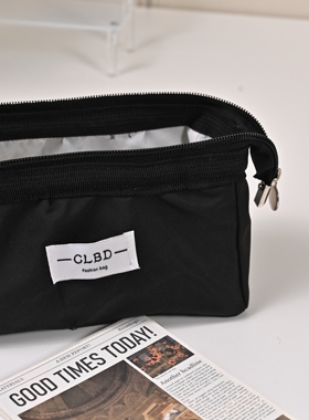 clbd大容量笔袋简约文具袋初中生铅笔袋韩版个性轻便简约文具盒