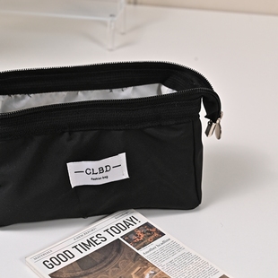 clbd大容量笔袋简约文具袋初中生铅笔袋韩版个性轻便简约文具盒
