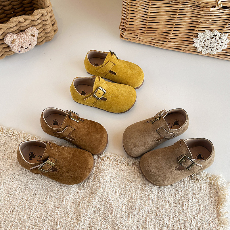 软皮面儿童勃肯鞋2026春秋新款女童单鞋男童宝宝软底豆豆鞋小童鞋,童鞋/婴儿鞋/亲子鞋,皮鞋,淘宝优惠券,粉丝福利购,淘宝优惠卷