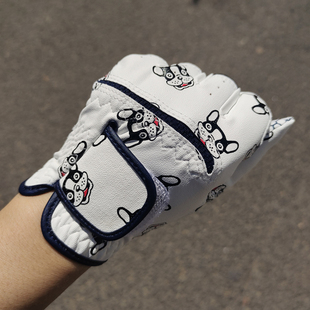 韩国高尔夫球手套儿童golf男童女童双手布防晒防滑耐磨青少年女士
