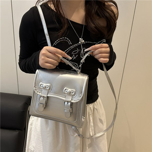 百搭后背包 蝴蝶结手提小书包夏季 剑桥学院风双肩包女2025新款 时尚