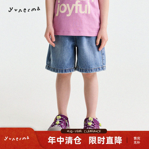 允儿妈女童夏季小众牛仔短裤