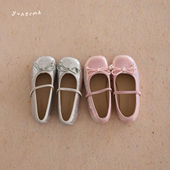 儿童春夏鞋 允儿妈女童夏季 宝宝洋气软底鞋 蝴蝶结亮片公主鞋 子 新款