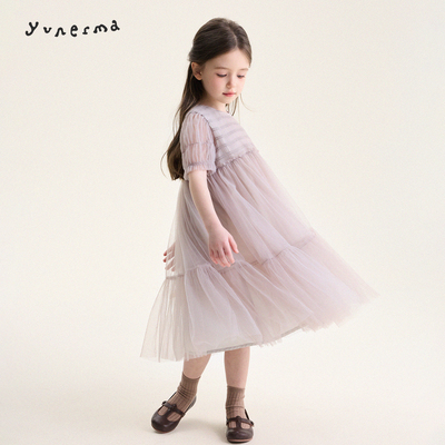 允儿妈女童春夏蓬蓬纱裙连衣裙