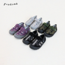 宝宝鞋 允儿妈女童2026春季 儿童户外休闲鞋 山系魔术贴运动鞋 子 新款