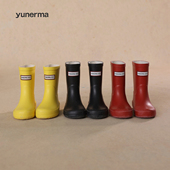幼儿防水鞋 宝宝经典 防滑靴潮 彩色中筒雨靴儿童时尚 胶鞋 百搭四季 款