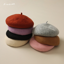 女童2025秋季新款气质百搭多色贝雷帽宝宝时尚画家帽女孩洋气帽子