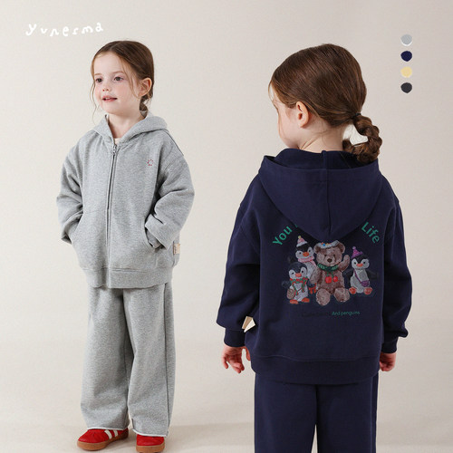 允儿妈冬季卫衣外套休闲裤套装