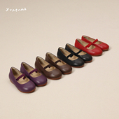 儿童一脚蹬皮鞋 允儿妈女童2025春季 宝宝洋气公主鞋 多色平底鞋 新款