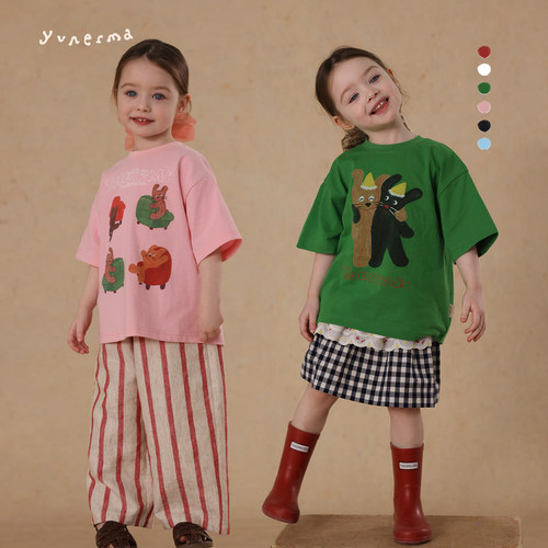 允儿妈女童原创插画可爱卡通短袖