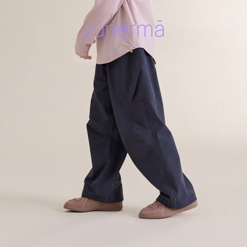 允儿妈女童秋季百搭直筒休闲裤