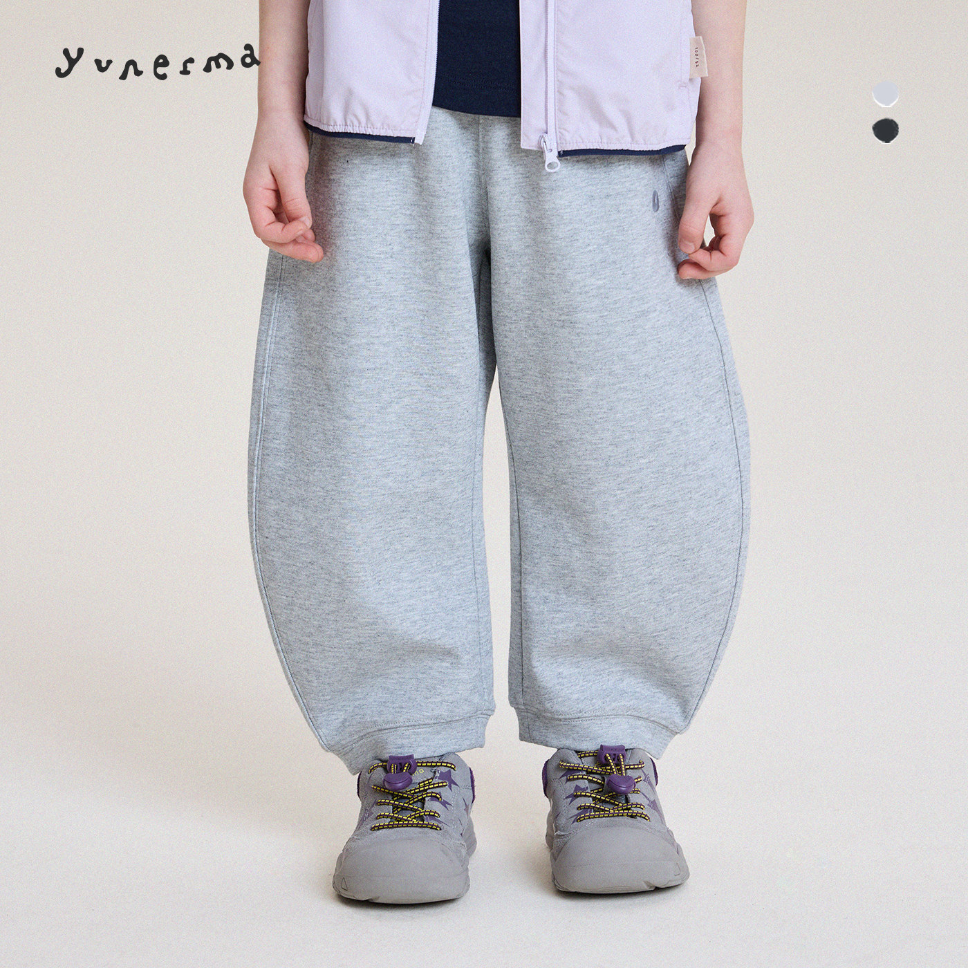 宝宝2026春季百搭弯刀裤允儿妈女童新款亲子装休闲裤儿童裤子长裤