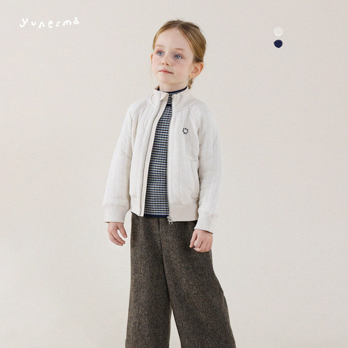 允儿妈女童日系百搭轻薄棉服外套