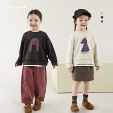 宝宝春秋卡通圆领套头卫衣允儿妈女童2025秋季新款上衣儿童长袖潮