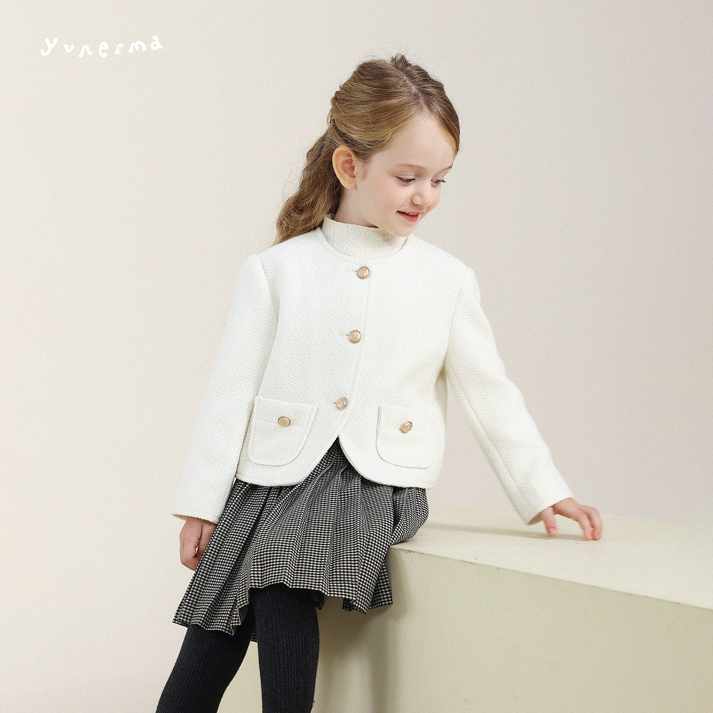 允儿妈女童冬季小众绵羊毛混纺小香风外套儿童秋冬羊毛开衫上衣潮,童装/婴儿装/亲子装,普通外套,淘宝优惠券,粉丝福利购,淘宝优惠卷