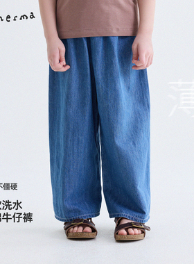 宝宝夏季百搭薄款九分裤允儿妈女童2026新款牛仔裤儿童时尚休闲裤