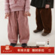 新款 加绒灯芯绒长裤 儿童秋冬加厚休闲裤 允儿妈女童冬季 宝宝裤 子潮