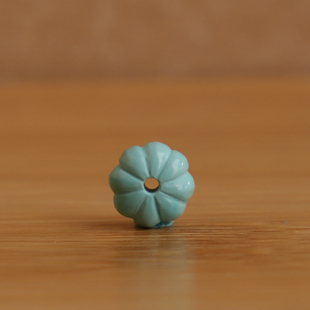 帝廷家！正品湖北十堰绿松石南瓜珠隔珠高瓷天空蓝278号6.7*4.1mm