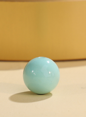 帝廷家！正品湖北绿松石圆珠干净果冻料天空蓝9.5mmGA1001号单珠