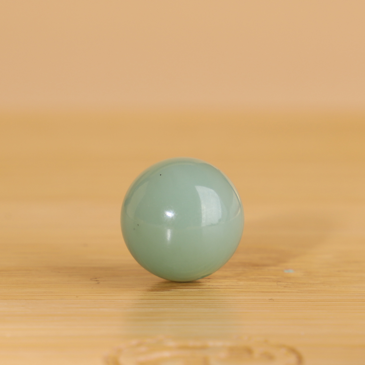 天然俄料和田玉碧玉粉青圆珠12mm