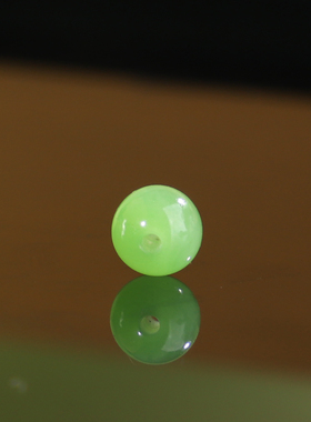 正品天然俄料碧玉圆珠乌兰海果绿