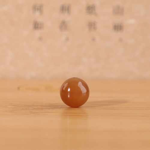 新疆料和田玉糖玉且末糖圆珠精选