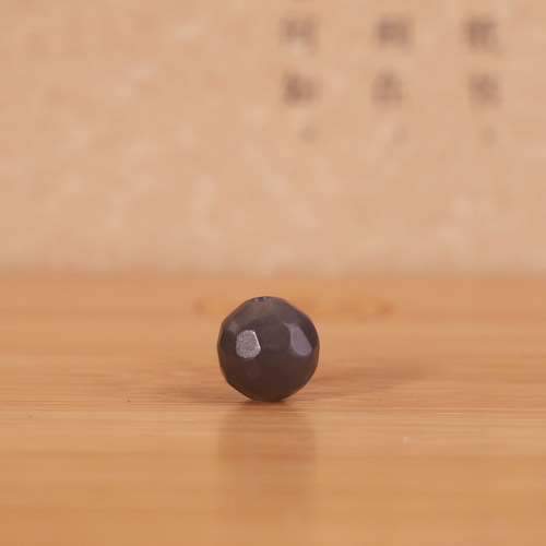 和田玉烟紫无相珠圆珠散珠精工