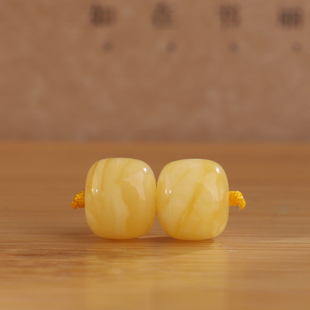 帝廷!正品天然俄料蜜蜡老型珠黄白蜡精品手链配对珠散珠144号9mm