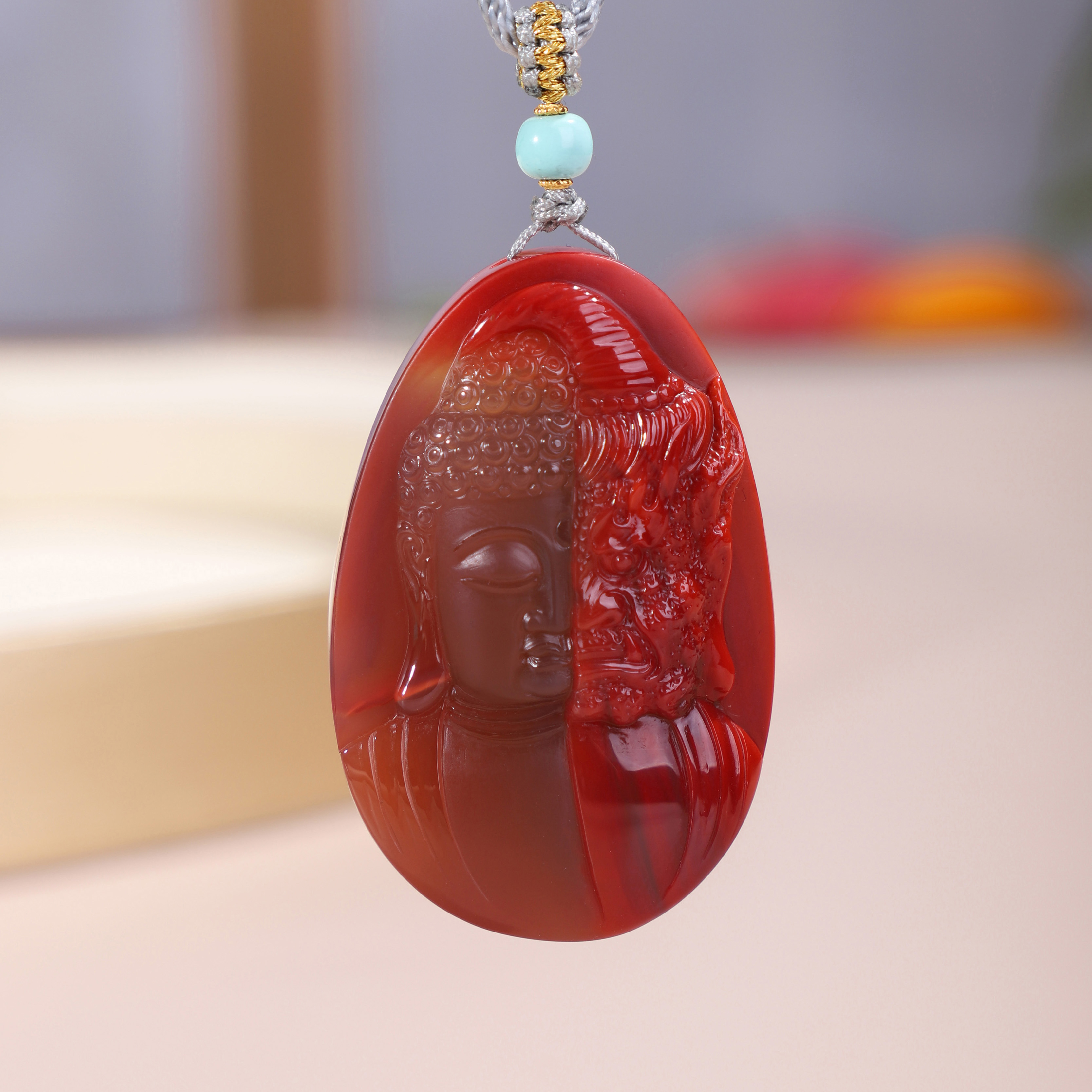 帝廷家川料凉山南红玛瑙一念之间