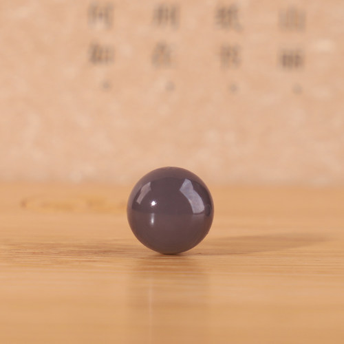 天然新疆和田玉烟紫圆珠散珠单颗