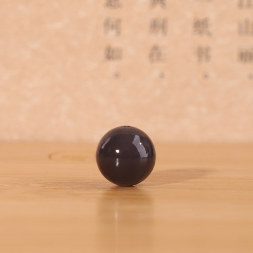 新疆和田玉烟紫圆珠散珠单颗精选