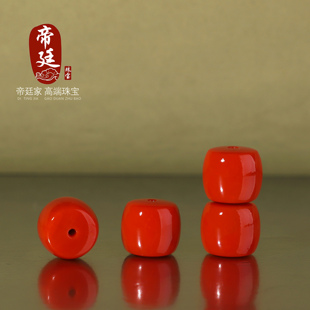 帝廷家天花板级瓦西南红散珠老型珠直切珠单珠满肉对珠腰珠柿子红