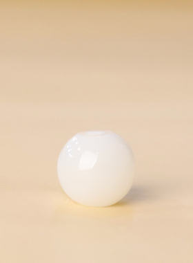 俄料和田玉白玉散珠圆珠单颗隔珠