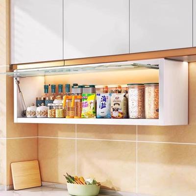 免打孔厨房调料置物架壁挂式吊柜下方调味品盒墙壁收纳橱柜备菜架