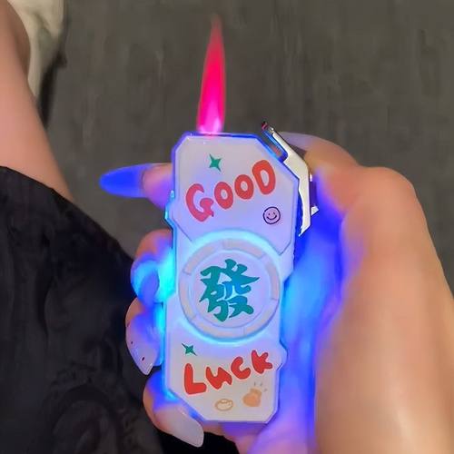 创意卡通网红旋转陀螺打火机