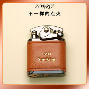 佐罗煤油打火机油蜡牛皮手工创意潮复古摇臂砂轮高档礼物送男友潮